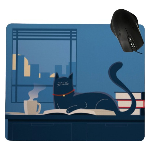 Mouse Pad Apoya Mouse Antideslizante Con Diseños De Gatos