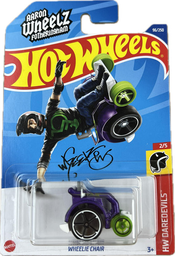 Hot Wheels  - Silla Wheelie - Hw Daredevils 2/5 [púrpura] .