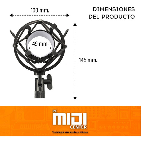 Imagen 3 de 8 de Shockmount Araña Alctron Ma001 Para Microfono Condensador