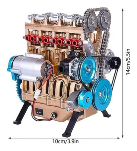 Kit De Modelo De Motor De Resina Car Engine Diy Toy
