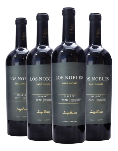 Vino Luigi Bosca Los Nobles Malbec Caja X 4 X 750ml --