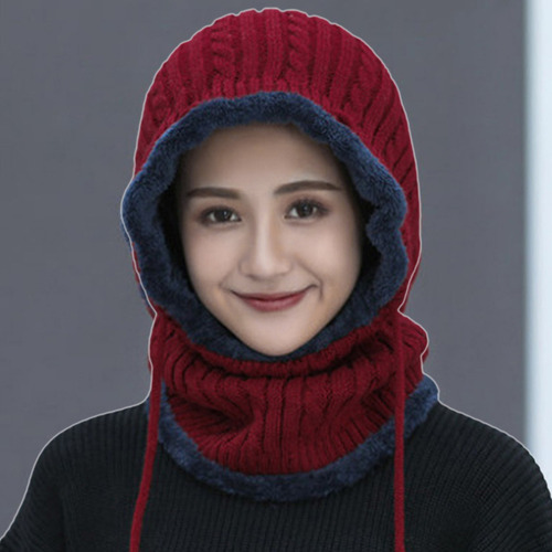 Gorro De Pasamontañas De Punto Cálido De Invierno For Mujer