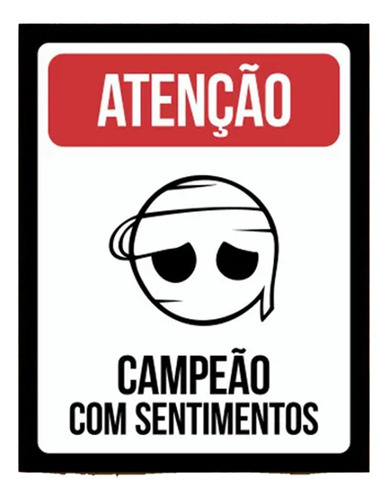 Placa Decorativa Games League Of Legends Campeão Sentimentos