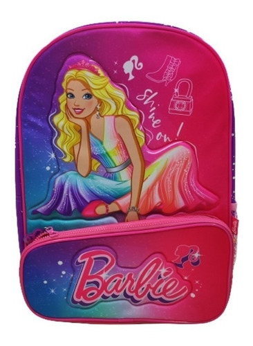 Mochila Espalda Grande 16 PuLG Barbie Licencia Original