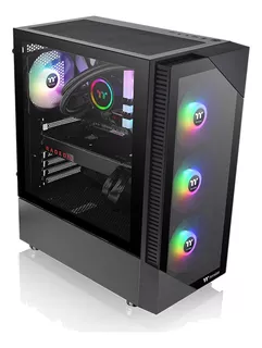 Gabinete Thermaltake View 200 Tg Argb Vidrio Templado 3 Fan