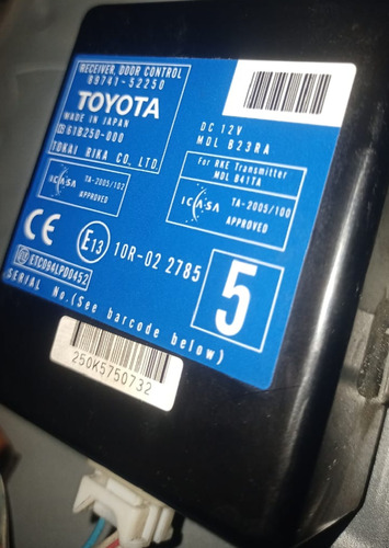 Módulo De Cierre Centralizado Toyota Yaris 2008 Original 