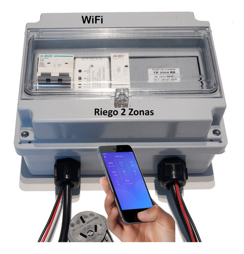 Controlador Wifi Programador Riego 2 Zonas Independientes