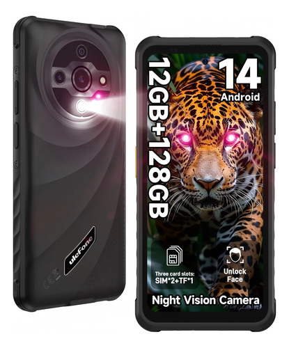 Celular Ulefone Armor X31 Dual Sim Teléfono Resistente Android 14 6.56 6+6gb Ram 128gb Rom Cámara Nocturna Nfc Ir Blaster Smartphone Versión Global