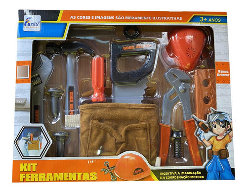 Kit Ferramentas Infantil 12 Peças - Fenix 3288