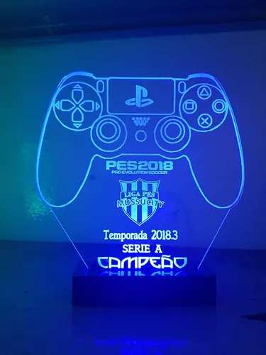 Troféu Led Game Champions League Ps4 Xbox Fifa Pes