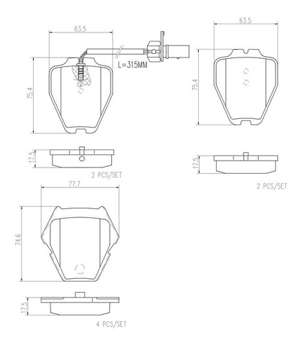 Balatas Brembo Vw Passat 3b3 2.8 4motion 2001-2004 C. Del.
