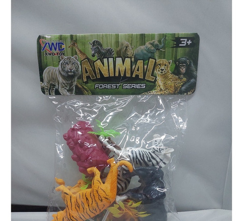 Set De 4 Animales Salvajes, León, Tigre, Etc, Más Accesorios