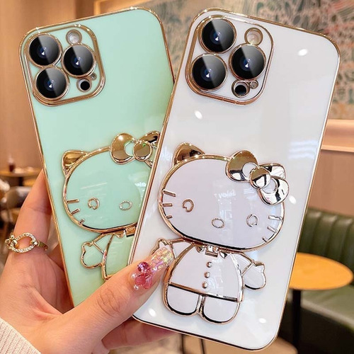 Funda De Teléfono Suave Con Diseño De Hello Kitty Makeup Mir Color Rosa Iphonexr