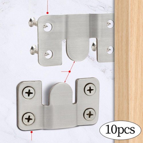 10 Uds. Soporte De Montaje Empotrado Para Muebles Grande .