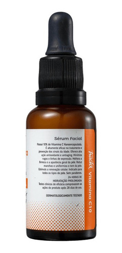 Sérum Tracta Vitamina C10 Facial - 24 Horas De Hidratação Prolongada Para Pele Normal De 30ml/30g 30+ Anos