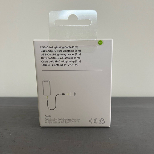 Cable Datos Apple Mk0x2am/a Usb-c To Lightning 1m Original