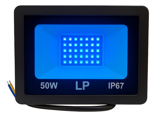 Kit 2 Refletor Holofote Smd Slim Lp Ip67 50w Bivolt