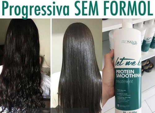 Escova Progressiva Let Me Be Protein Smoothing 1l Passo Unico Sem Formol Pronta Entrega Envio 24horas