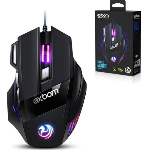 Mouse Gamer Exbom Ms-g260 (3200 Dpi) - 7d Rgb