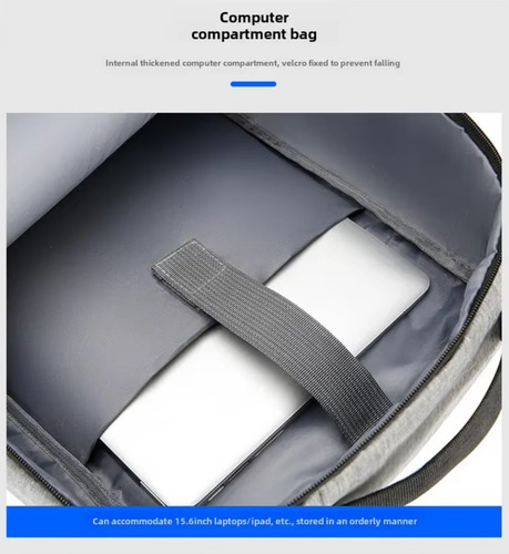 Mochila Para Notebook 15.6 Resistente Reflectante Usb