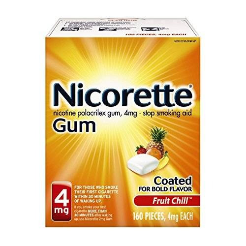 La Nicotina Nicorette Goma De La Fruta Chill 4 Miligramos Pa