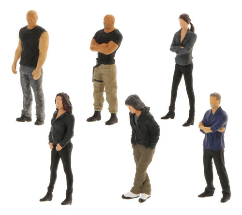 1/64 Escala Modelo De Personajes Pequeña Mini De Las Gris