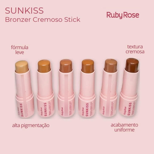 Bronzer Cremoso Stick Sunkiss Ruby Rose - Tropical Bronze 06