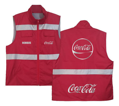 Chaleco De Seguridad Coca Cola Modelo 2 Rojo L