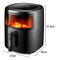 Comprar Freidora Sin Aceite Nappo Digital Táctil 5 Litros Visor Color Negro