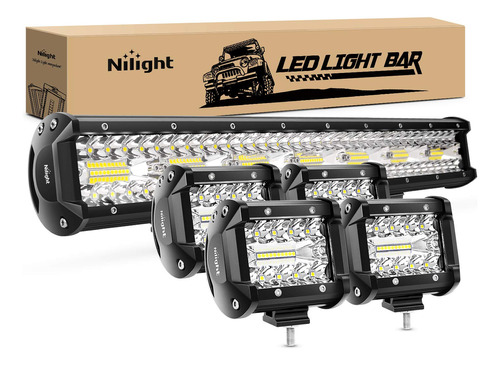 Nilight Barra De Luz Led De 20 Pulgadas, 420 W, Combinacin D