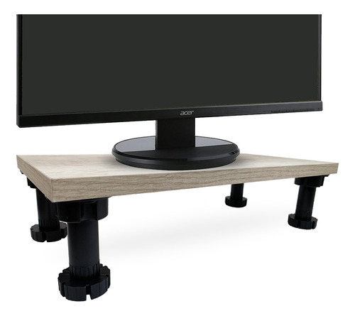 Soporte Eleva Monitor Pc Escritorio Base Regulable 45x22 