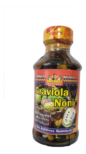 Graviola Con Noni 100 Capsulas C/u 500mg