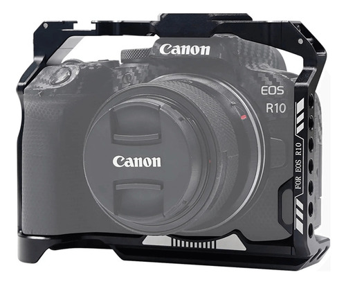 Gaiola Cage Mamen Ccc-eos Para Câmera Canon R10 Mirrorless Cor Preto
