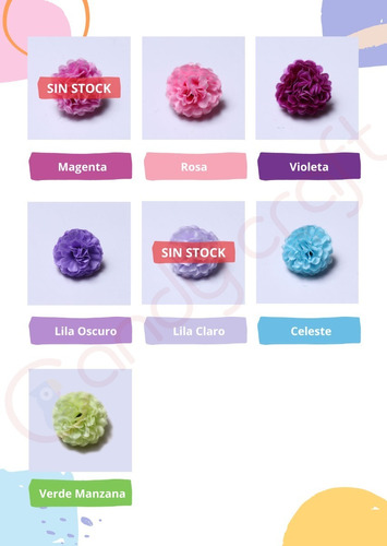 Flores De Tela Mini Hortensias! X 50 Unidades. Artificiales | MercadoLibre