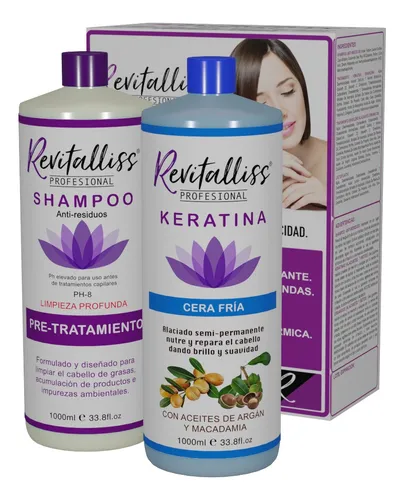 comprar Tratamiento Keratina Brasileña Alaciado Permanente Kit 1 Lt