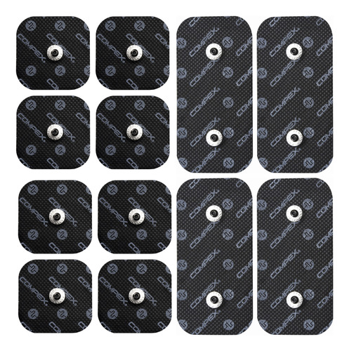 Electrodos Compex Snap Kit 12 Unidades (8 5x5 + 4 5x10)