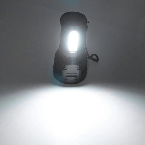 Potente Linterna Led De Antorcha Multifuncional Negra Portát