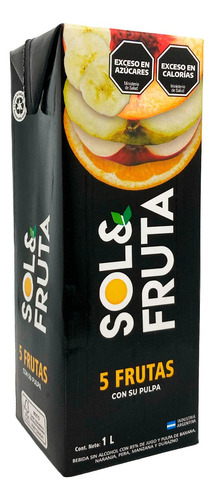 Jugo Natural De 5 Frutas X 1 L Sol&fruta