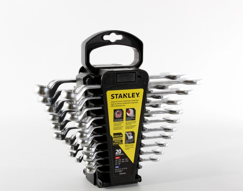 Llaves Combinadas Stanley Milimétricas Y Pulgadas 20 Llaves
