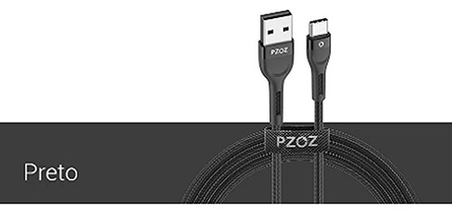Cable de carga para teléfono celular Pzoz tipo C de carga rápida