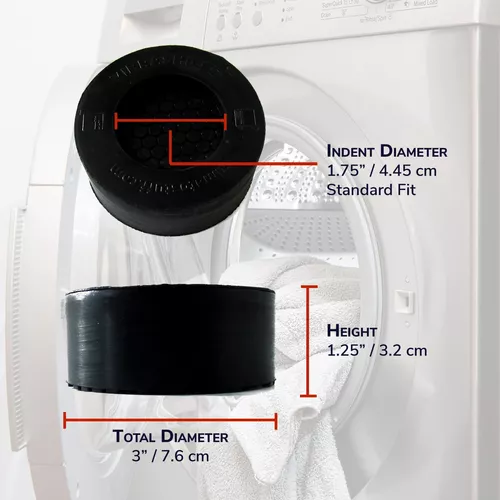 VIBRASHIELD - Almohadillas antivibración para lavadora con HexaGrip –  Detiene la lavadora y secadora en movimiento, caminar, evita el ruido, la