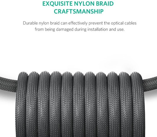 Cable Optico Interfaz Toslink Optical Ugreen Dolby Dts Oro