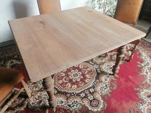 Mesa Comedor Cocina Barbacoa En Cedro Maciza Rustica Antiguo (Usado)