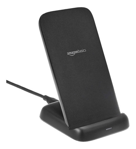 Cargador Inalambrico Qi Para Celular Amazon Basics 10w Color Negro