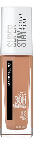 Base Líquida Maybelline Superstay Active Wear Tono 312 Golden - 30mL