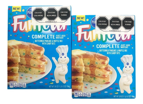 2pz Harina Para Hotcakes/wafles Mix Funfetti Complete 794g