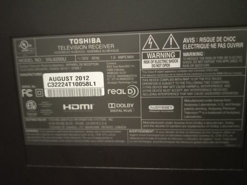 Imagen 2 de 10 de Tv Marca Toshiba Smart De 55