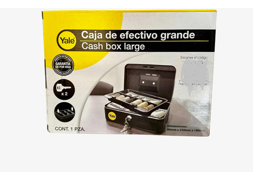 Caja De Efectivo Grande Cash Box Yale Original