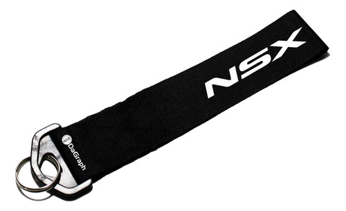 Llavero Cinta 20 X 4 Cm Honda Nsx Negro