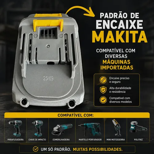 Bateria Original Ions Lítio 21v 4ah Xtreme Indicador Carga